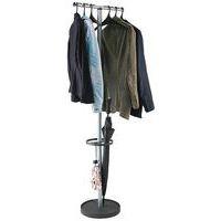 Portemanteau Wavy + 6 cintres Noir Gris métal - Image 2