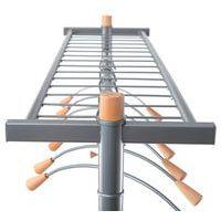 Vestiaire mobile Lux + 6 cintres Bois Chrome - Image 3