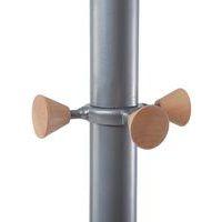 Vestiaire mobile Lux + 6 cintres Bois Chrome - Image 4