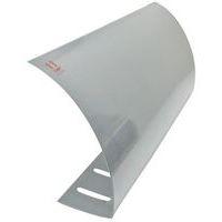 Goulotte passe-câbles fermée Twin-Larg 18.5-Long 46-Ht 10cm Argent - Image principale