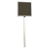 Support à sceller pour vitrine affichage extérieur avec porte battante - Image principale