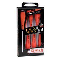 Jeu 8 tournevis rouge (4f+2ph+2pz) redgrip - Image principale