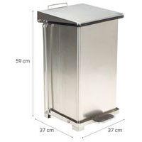 Poubelle industrielle à pédale - 45L ou 90L - Manutan Expert - Image 4