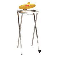 Support sac fixe à pédale couvercle jaune plastique - Image principale