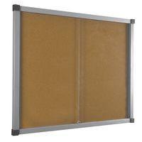Vitrine d'intérieur Cube L 60 cm x H 104.8 cm fond liège - Image principale