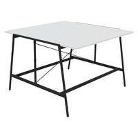 Table de réunion Alto 160x163x105 cm Noir/blanc - Image principale