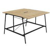 Table de réunion haute Alto profondeur 163 cm électrifiée - Buronomic - Image principale