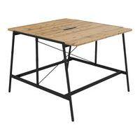 Table de réunion haute Alto profondeur 143 cm électrifiée - Buronomic - Image 2