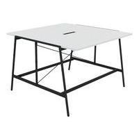 Table de réunion haute Alto profondeur 163 cm électrifiée - Buronomic - Image 3