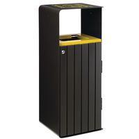 Poubelle Artri 110L tri emballage acier galva lattes alu manganèse-Rossignol Pro - Image principale