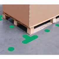 Lot de 10 Autocollant marquage au sol en T 200x300 vert - Manutan - Image 2