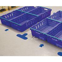 Lot de 10 Autocollant marquage au sol en T 200x300 bleu - Manutan - Image 4