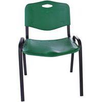 Chaise coques plastique vertes struct noire Ek wo - Image 2