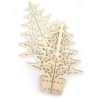 Sapins à plat à colorier (lot de 10) - Image 2