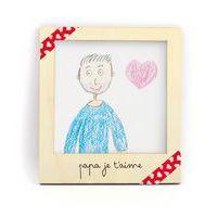 Cadre photo type polaroid bois 94x100x4mm - Image 3