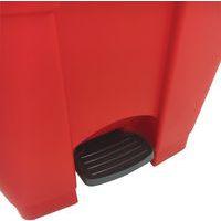 Poubelle plastique agroalimentaire 45 L rouge - Image 3
