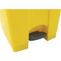 Poubelle plastique agroalimentaire 45 L jaune - Image 2