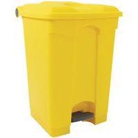 Poubelle plastique agroalimentaire 45 L jaune - Image principale