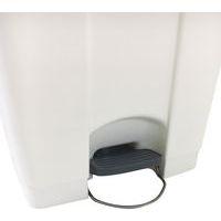 Poubelle plastique agroalimentaire 45 L blanc - Image 2