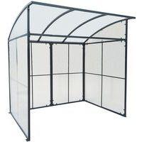 Abri deux roues simple acier galva anthracite - Image 2