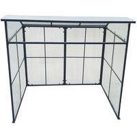 Abri deux roues simple acier galva anthracite - Image 3