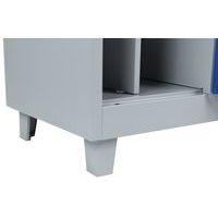 Vestiaire industrie salissante - 1 à 3 colonnes - Sur pieds - Manutan Expert - Image 5