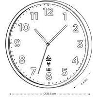 Horloge quartz Ø 35,5 cm radio pilotée extérieur - Image 3