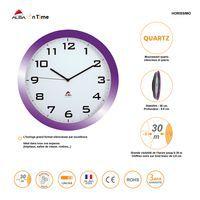 Horloge quartz Ø 38 cm cadran coloris violet - Image 2