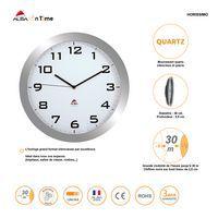 Horloge quartz Ø 38 cm cadran coloris  gris - Image 2