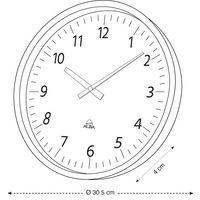 Horloge murale en bois TREE Verre Bois clair Fond blanc - Image 3