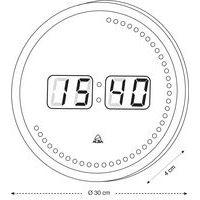 Horloge murale ronde LED  Rouge /Noir - Image 4