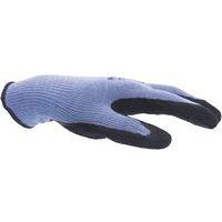 10 paires de gants tricotés enduits latex T10 Bleu/Noir - Image 2