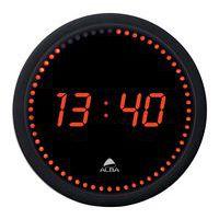 Horloge murale ronde LED  Rouge /Noir - Image principale