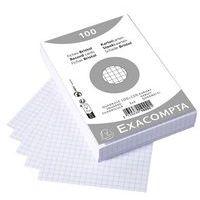Fiche film bristol quadrillé 5x5 100x150mm blanc non perforé. - Image 2