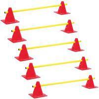 Lot de 5 mini-haies cones 18cm ECO réglable en hauteur: 7-14 cm - Image principale