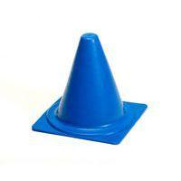 Cône de delimitation de terrain 18 cm pvc bleu - Image principale