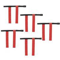 Lot 5 ceintures drapeaux tag rugby/ flag foot - rouge - Image principale