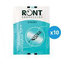 Lot de 10 tampons d'alcool - Image principale