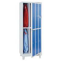 Armoire distribution linge propre 6 cases penderie Gris/bleu - Image 3