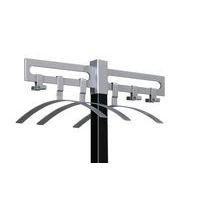 Lot de 2 cintres Montana sans barre pantalon acier poudré argent - Image 2