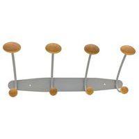 Portemanteau métal et bois, Largeur : 41 cm - Image principale