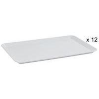 Lot de 12 Plateau HIPS 36 cm HIPS Blanc - Image 2