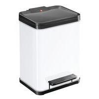 Poubelle ko Duo Plus M 2 x 9 L Blanc - Hailo - Image principale