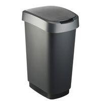 Poubelle Twist 50L argent - Image principale