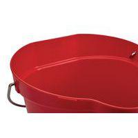 Seau alimentaire gradué avec bec verseur - 12 L Rouge - Image 3