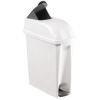 Poubelle pour serviettes hygiéniques - 17 L Blanc - Image principale