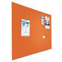 Panneau d'affichage feutre 90 x 120 cm - Sans cadre, Fond coloris : Orange - Image 2