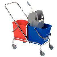 Double seau roulant chromé - 30 et 50 L - Image 2