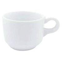 Lot de 6 tasses à café 17,5 cl - mélamine blanche - Image principale