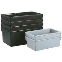 Bac de transport gris argent L HT:410 mm l HT:250 mm - Image 3